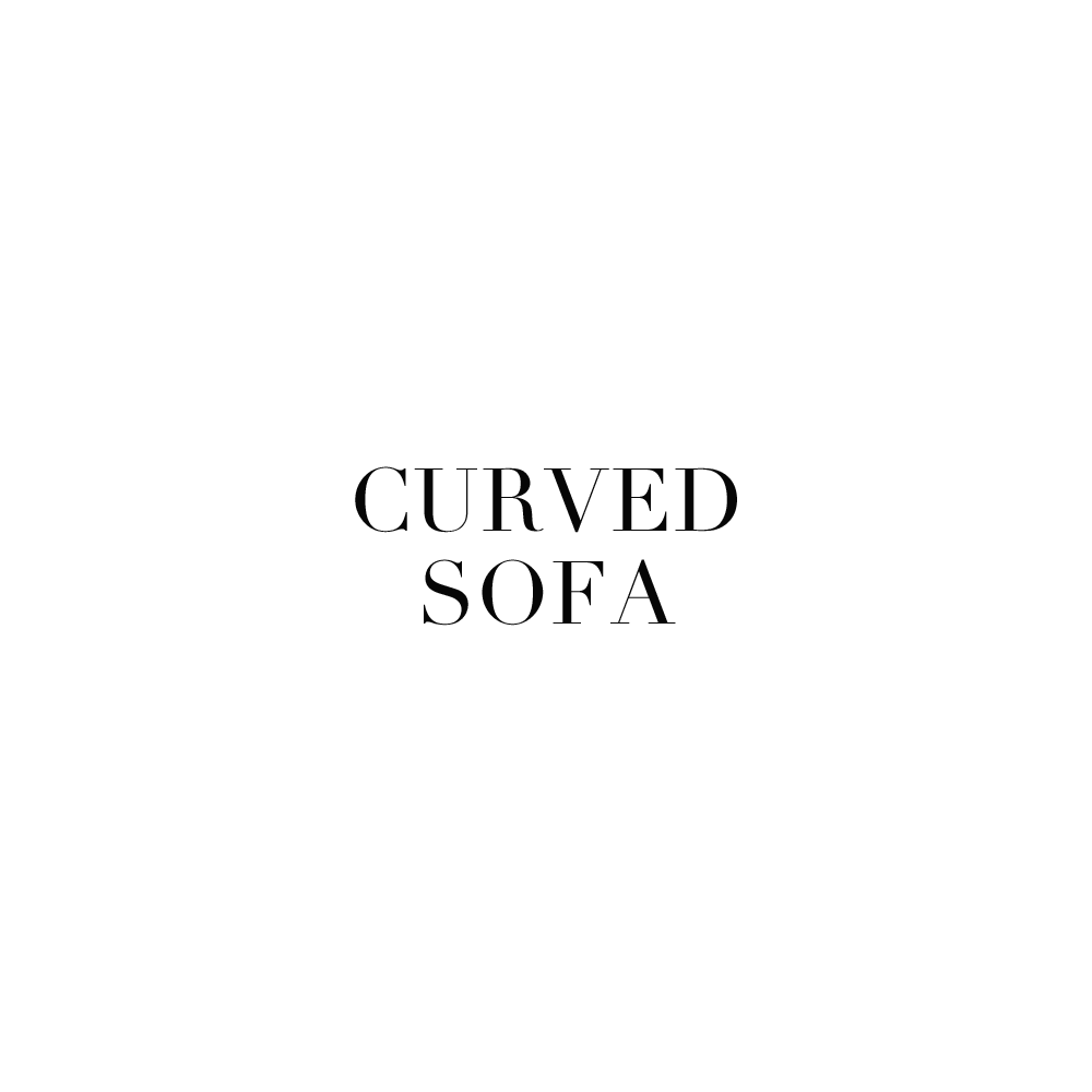 CURVED SOFA 3P + CUSHION